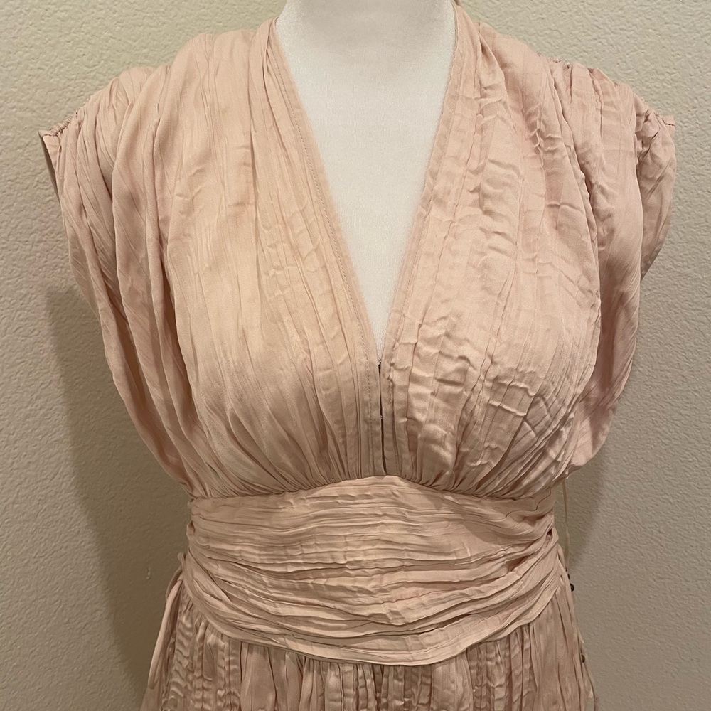 NWT Womens Free People Beige Cream Dress Prosecond Light Sand Size M - Picture 10 of 11